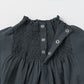 blouses 3 shirring navy 70-90cm